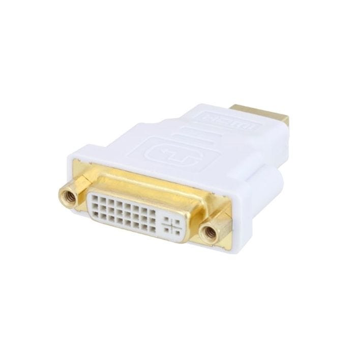 DVI Adapter, DVI-D Female to HDMI Male color White