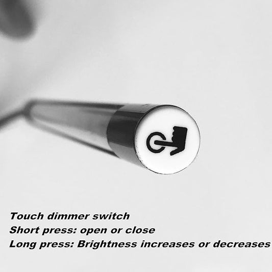 Lampe de Clavier Portable USB LED 5V 1W 10 LED Long Col de Cygne Tactile à Intensité Variable