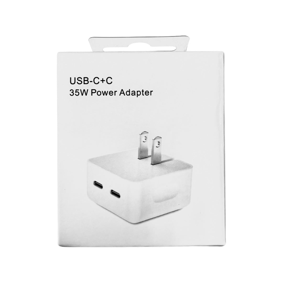Adaptateur secteur compact double port USB-C 35 W