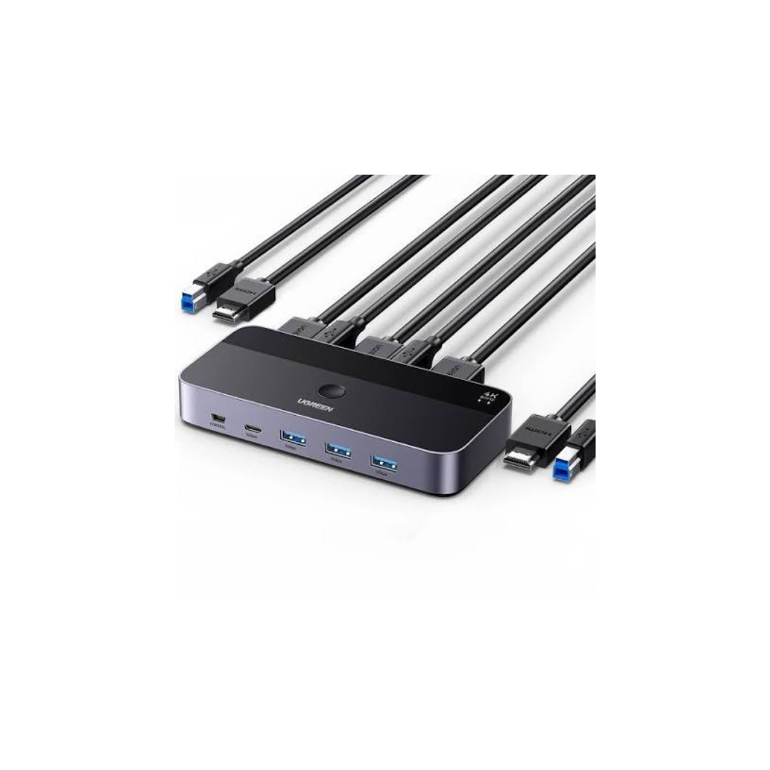 Commutateur KVM double écran HDMI UGREEN 2 entrées 2 sorties