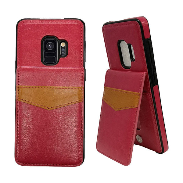 Back flap wallet case for Samsung S9 Plus