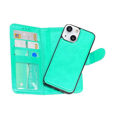 Étui portefeuille magnétique deux en un pour iPhone 13 Mini