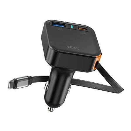 WiWU Wi‑CC033 Helix 65W Triple Port Car Charger