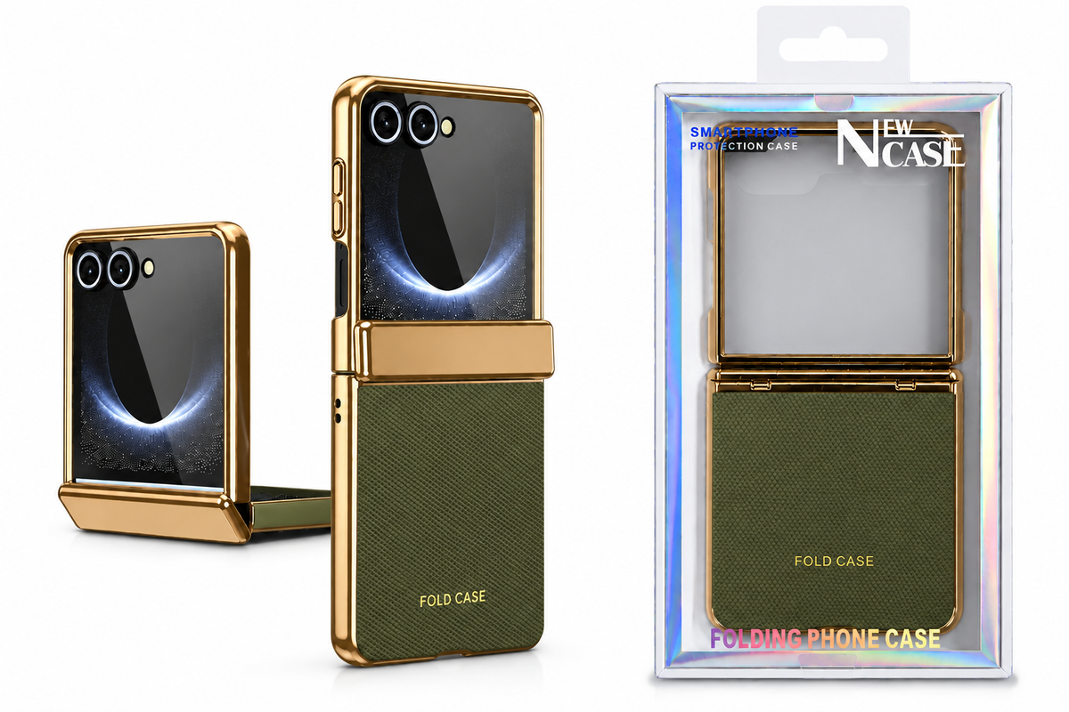 Luxury Electroplated Case with Hinge Proetction for Samsung Galaxy Z Flip 8