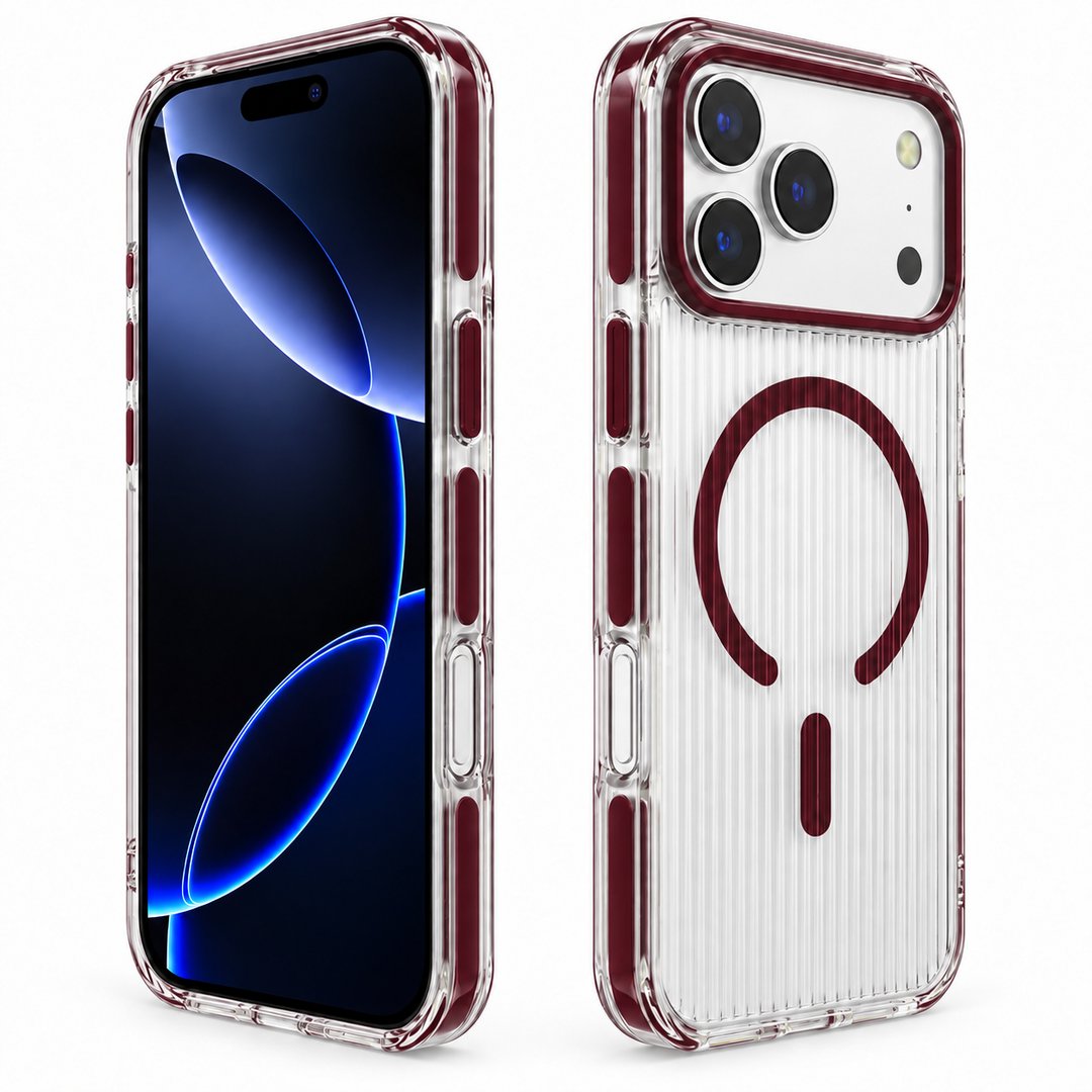 Frosted Ribbed MagSafe Case with Camera Protection For Apple IPhone 18 Pro Max