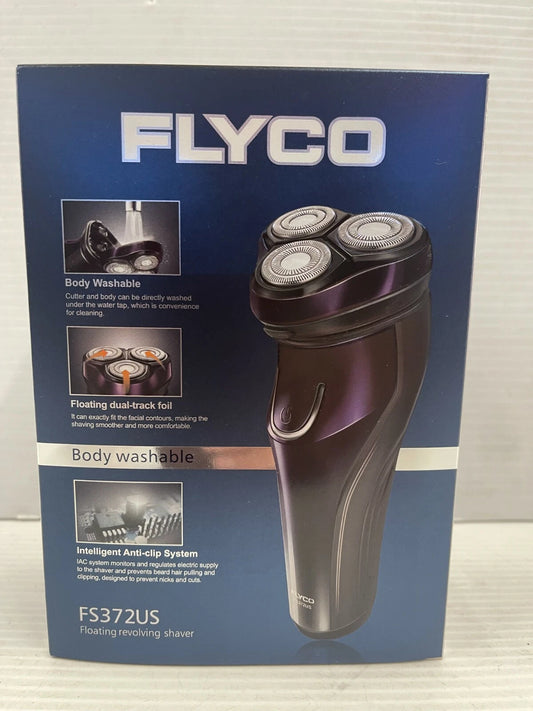 FLYCO FS370US Electric Shaver Razor Trimmer 3D Floating Head Cordless Waterproof
