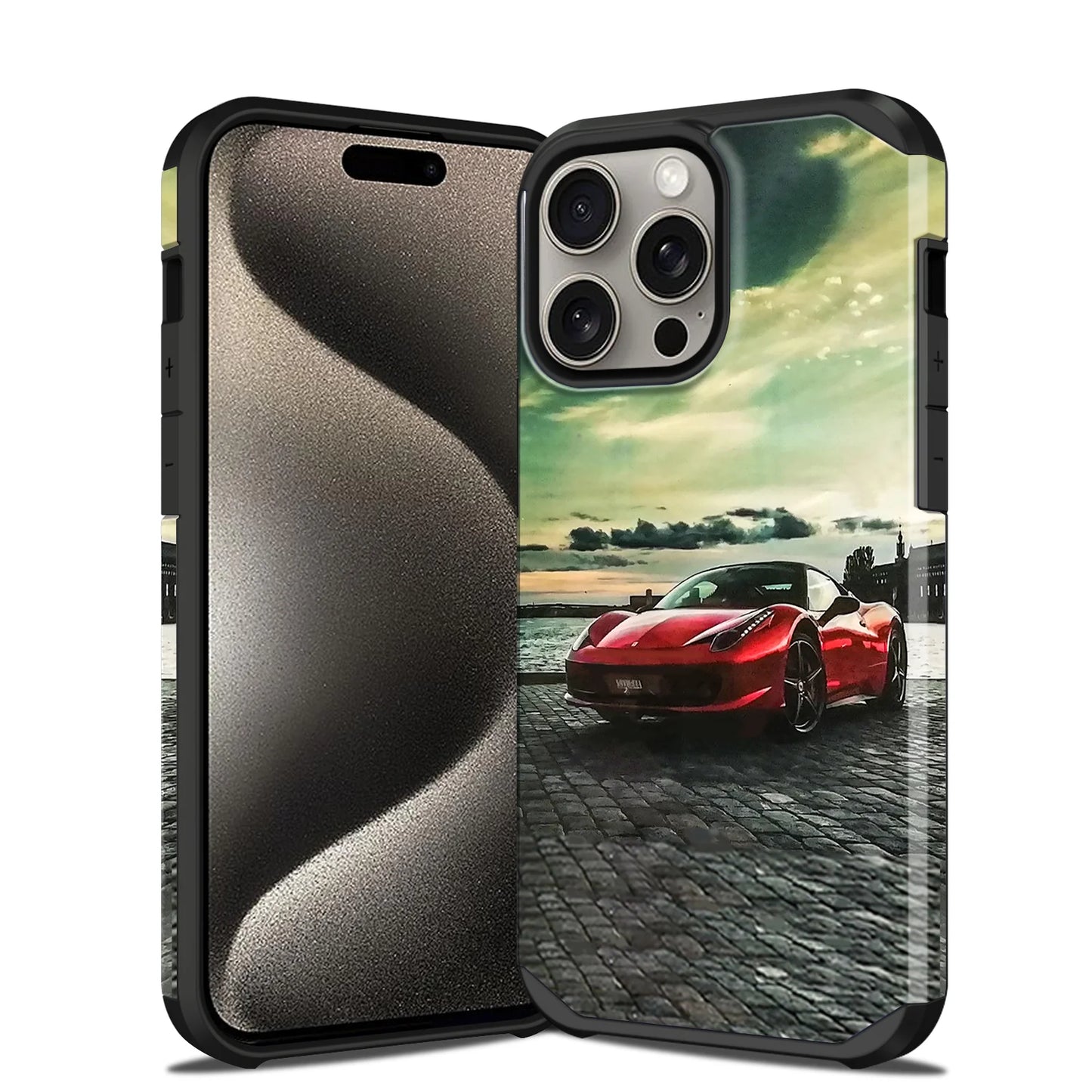 Coque blindée fine Car design pour iPhone 14