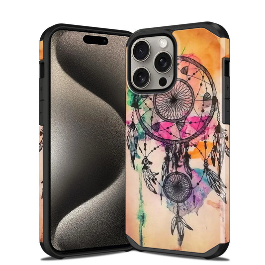 Coque fine motif attrape-rêves pour iPhone 13