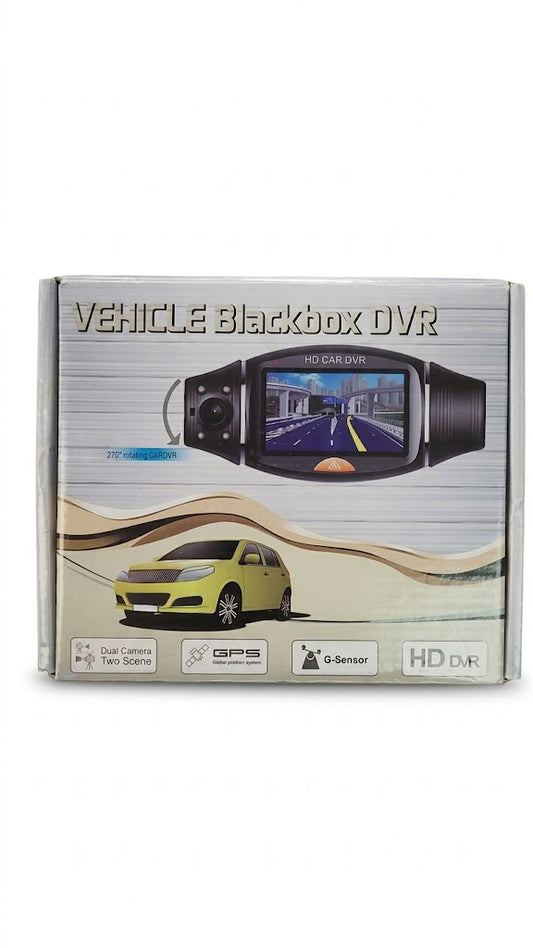 Vehicle Blackbox DVR – Dual Camera HD Dash Cam with GPS