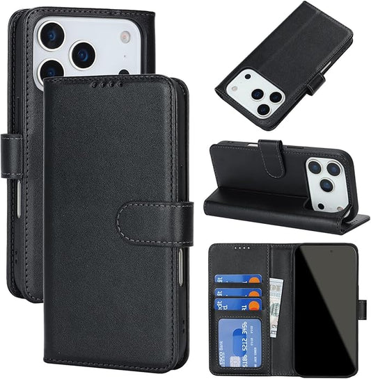 9 Card Slot with Magnetic two in one wallet case for iPhone 17 Pro