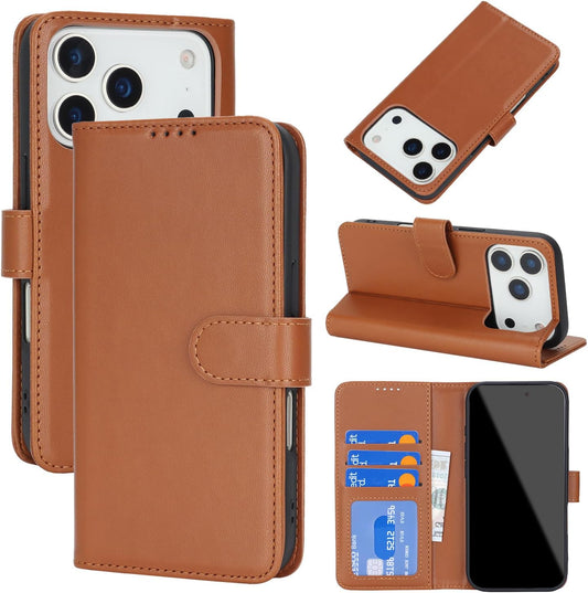 9 Card Slot with Magnetic two in one wallet case for iPhone 17 Pro