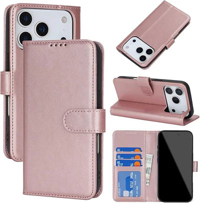9 Card Slot with Magnetic two in one wallet case for iPhone 17 Pro Max