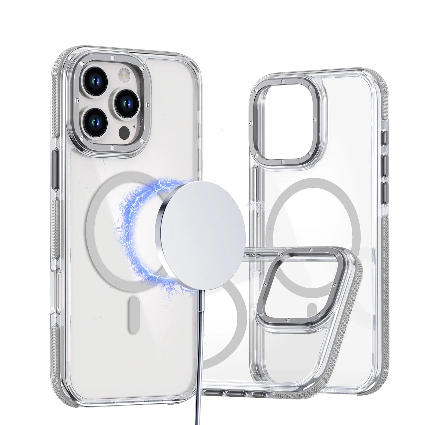 Coque rigide en acrylique MagSafe pour iPhone 16 Pro Max