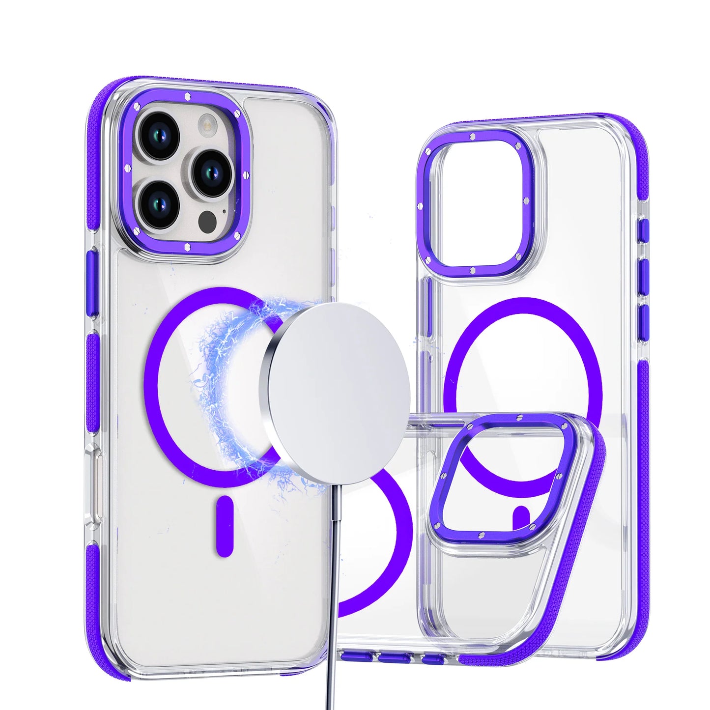 Coque rigide en acrylique MagSafe pour iPhone 16 Pro Max