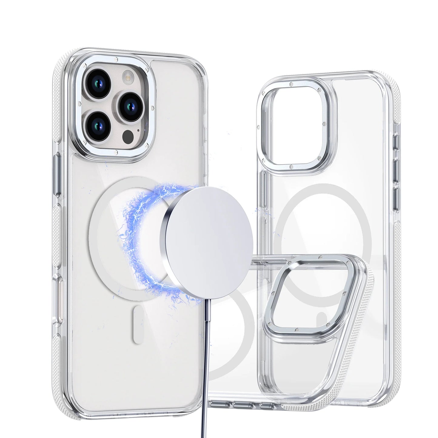 Coque rigide en acrylique MagSafe pour iPhone 16 Pro Max