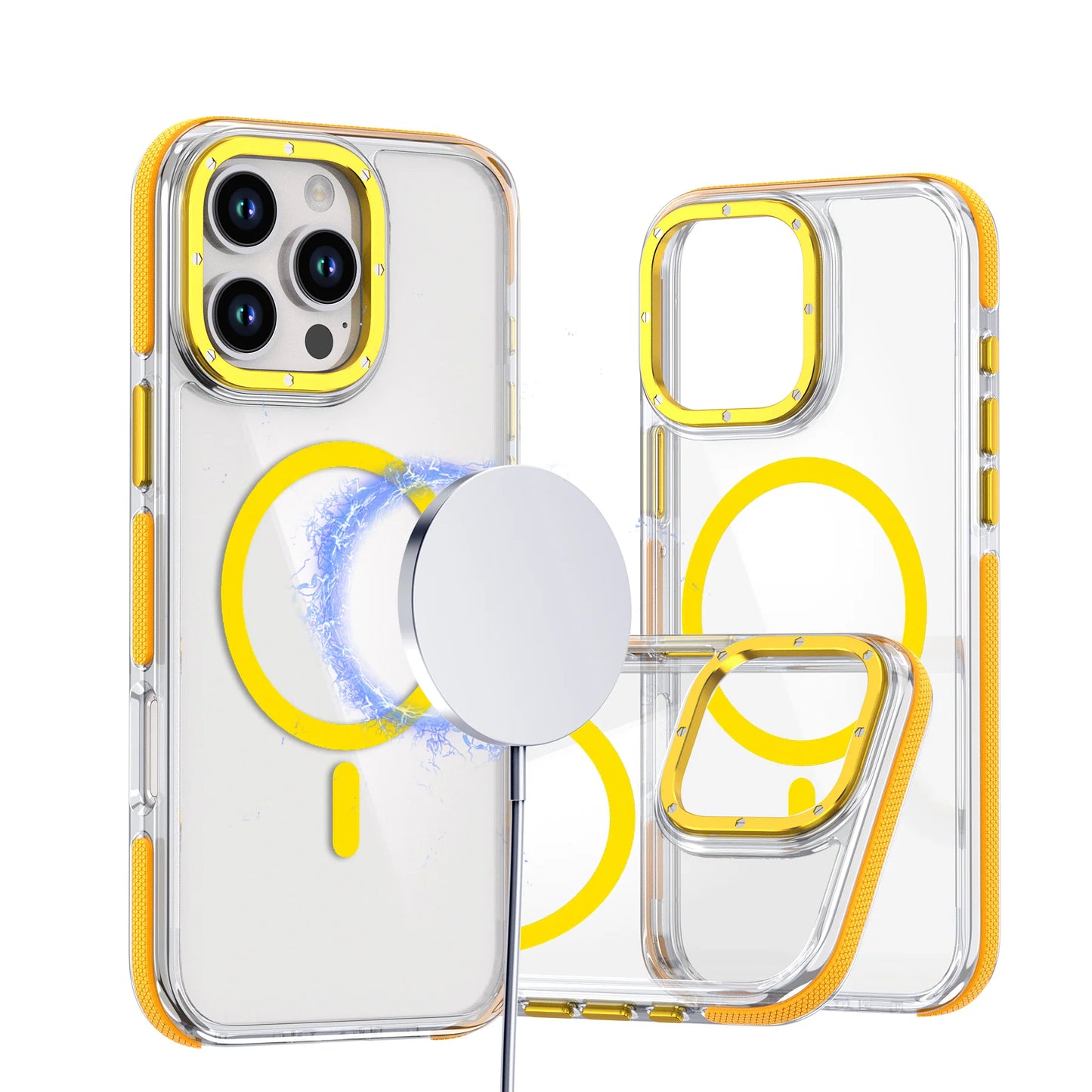 Coque rigide en acrylique MagSafe pour iPhone 16 Pro Max