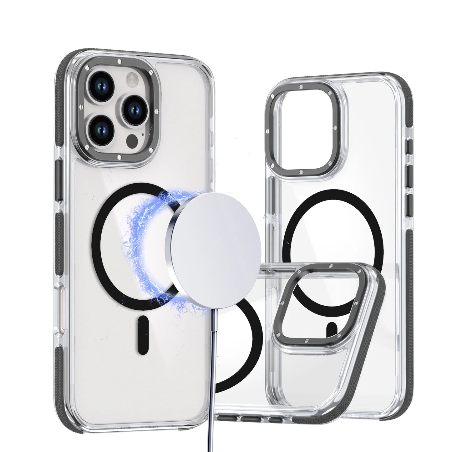 Coque rigide en acrylique MagSafe pour iPhone 16 Pro Max
