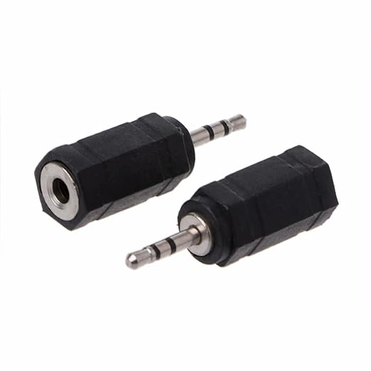 Adaptateur stéréo 2,5 mm femelle vers 3,5 mm mâle