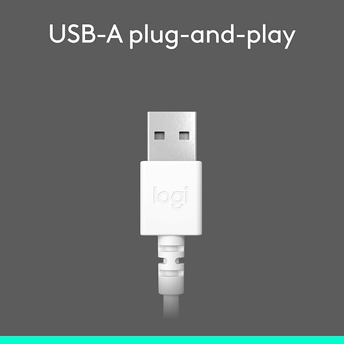 Logitech H390 Wired Headset for PC/Laptop - Open box