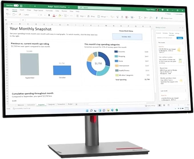 Moniteur LCD WQHD de 27 po Lenovo ThinkVision P27h-30
