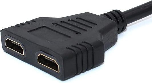 HDMI Splitter Adapter Cable (1 In 2 Out) – 1080P Full HD High-Speed Video Splitter for Dual Display