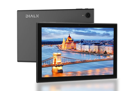 Dialn S10G Android Tablet 64GB | 10.1-Inch HD+ Display | Expandable Storagage with Memory Card