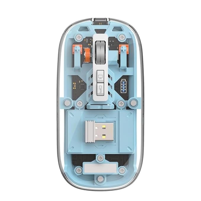 WiWU WM105 Crystal Transparent Magnetic Wireless Mouse