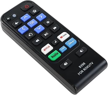 Nouvelle Télécommande de Remplacement Compatible avec les Téléviseurs Roku, Télécommande Universelle Compatible avec les Smart TV TCL Roku/Hisense Roku/Onn Roku/Westinghouse Roku, etc., avec 5 Boutons de Raccourci