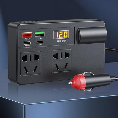 Convertisseur de voiture 120W avec Type-C PD30W