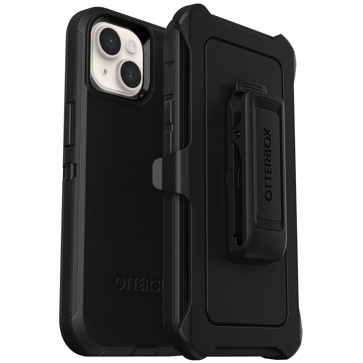 OtterBox Defender Series Case for iPhone 13, 14, 15 Black Rugged Protective Cover