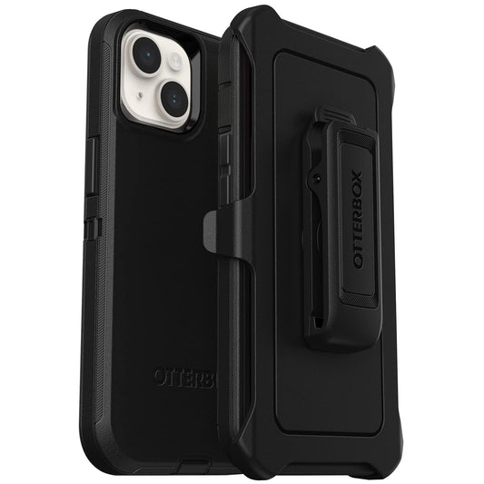 OtterBox Defender Series Case for iPhone 13, 14, 15 Black Rugged Protective Cover