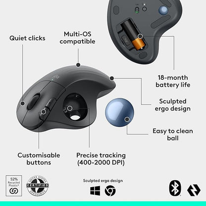 Logitech Ergo M575S Wireless Trackball Mouse