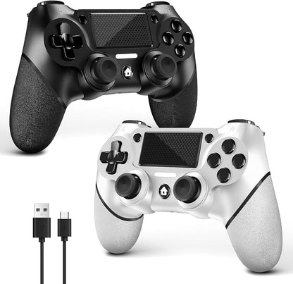 AceGamer controler PS4 Controller, Wireless Controller for PS4/Slim/PC, with Non-Slip Grip of Both Sides and USB-C Cable!