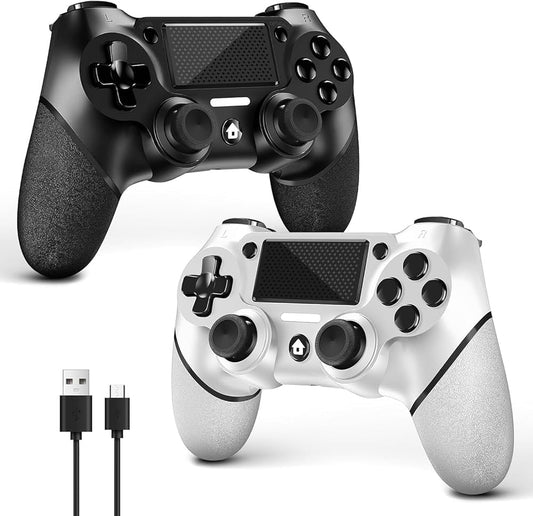 AceGamer controler PS4 Controller, Wireless Controller for PS4/Slim/PC, with Non-Slip Grip of Both Sides and USB-C Cable!