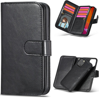 Magnetic two in one wallet case for iPhone 13 Pro