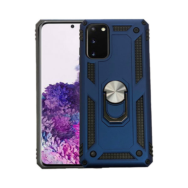 Coque anti-chute avec anneau métallique pour Samsung S21 Ultra
