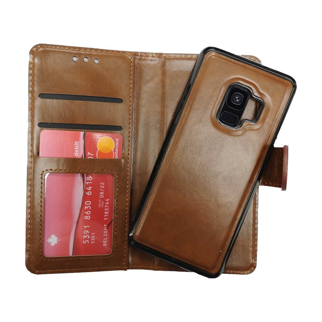 Magnetic two in one wallet case for Samsung S9 Plus