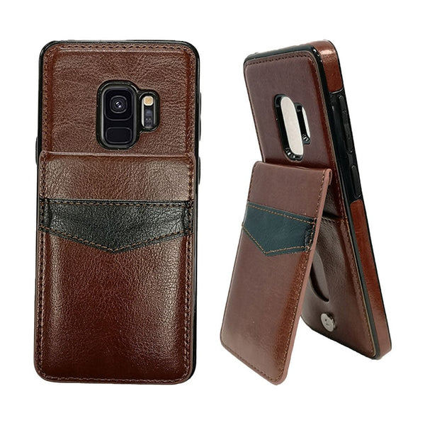 Back flap wallet case for Samsung S9 Plus
