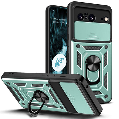 Anti-drop ring case with camera protector for Pixel 8 Pro