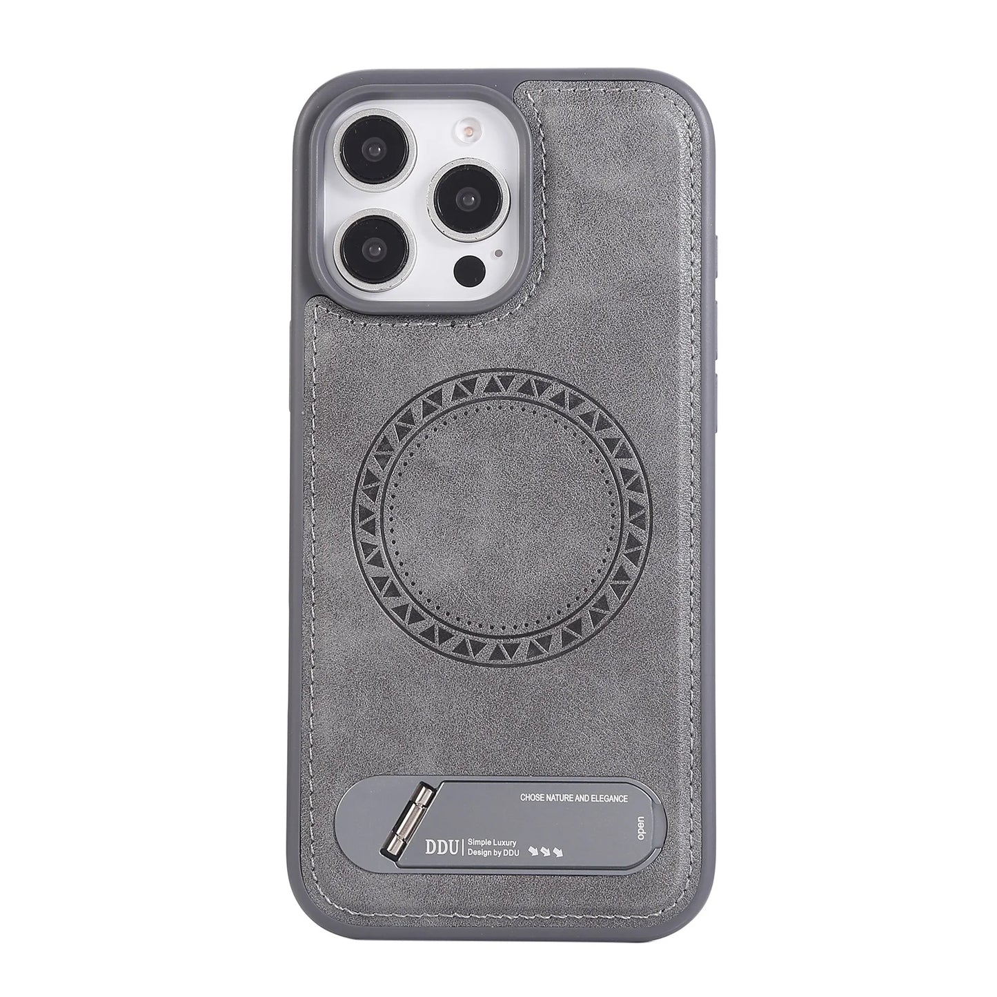 Luxury MagSafe case with stand for iPhone 17 Pro