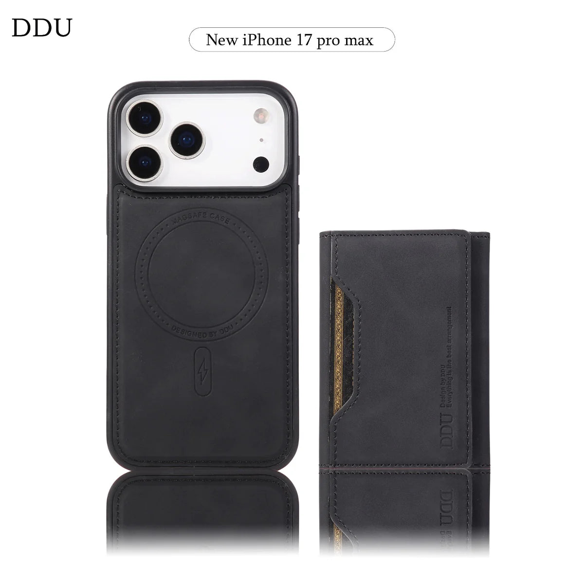 Leather Case with wallet for iPhone 17 Pro Max