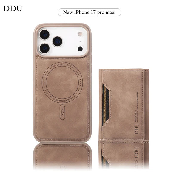 Leather Case with wallet for iPhone 17 Pro Max