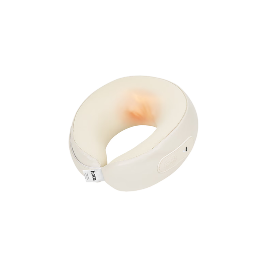 Neck massager. 360° encircling neck support. Close-fit massage, precise kneading. 40°C heat therapy.