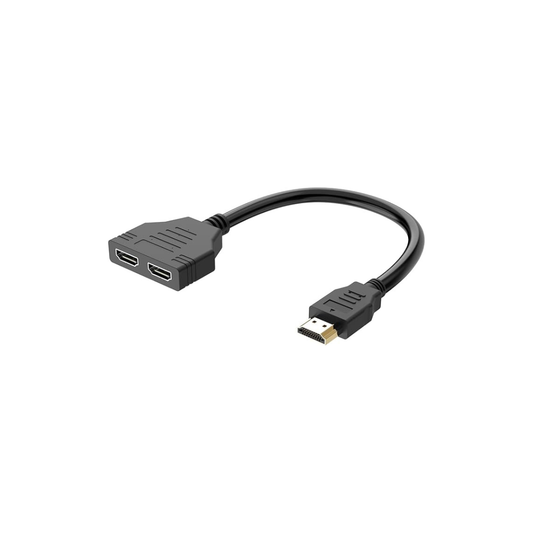 HDMI Splitter Adapter Cable (1 In 2 Out) – 1080P Full HD High-Speed Video Splitter for Dual Display