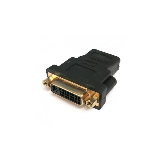 HDMI Female to DVI Female Adapter – HDMI to DVI-I Dual Link 24+5 F/F Converter for HD Video Signal Conversion