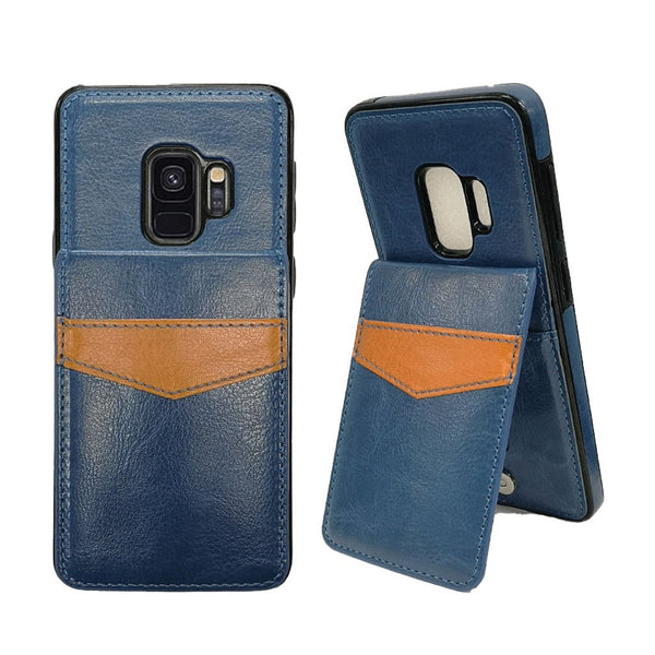 Back flap wallet case for Samsung S9 Plus