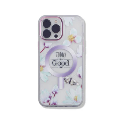Coque florale Magsafe pour iPhone 14 Pro Max