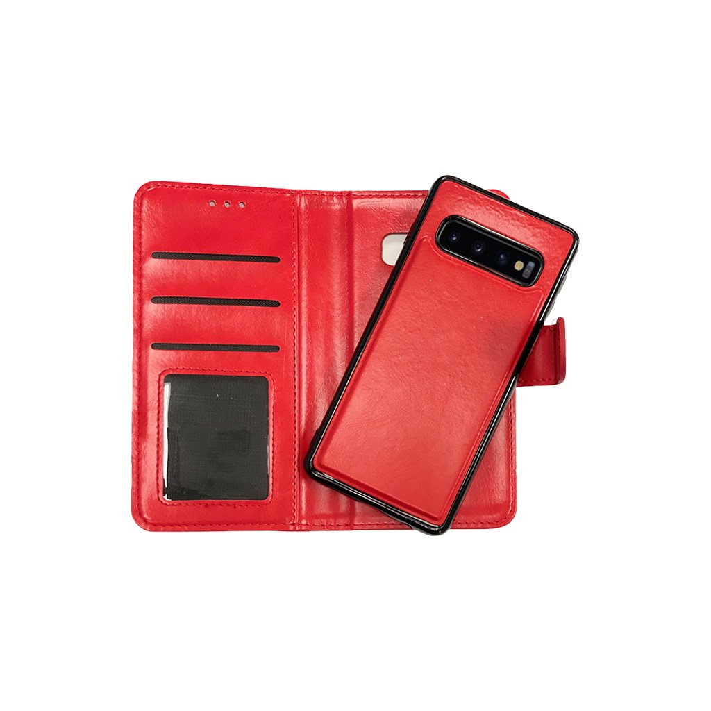 Magnetic two in one wallet case for Samsung S10 Plus
