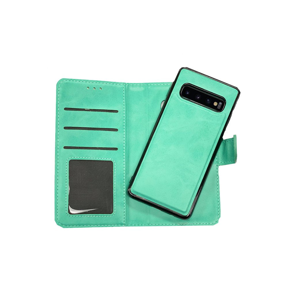 Magnetic two in one wallet case for Samsung S10 Plus