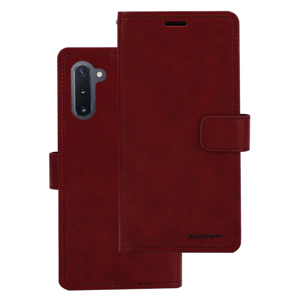 Bluemoon wallet case for Note 10 wine